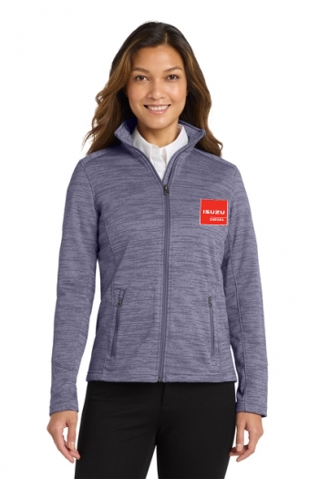 Port Authority® Ladies Digi Stripe Fleece Jacket
