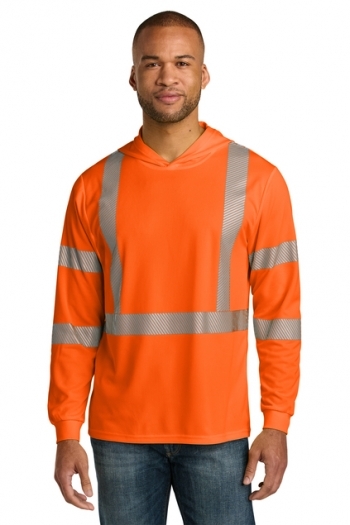 CornerStone® ANSI 107 Class 3 Segmented Tape Hooded Tee